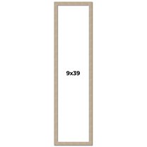 9x39 Frame Grey Solid Wood Picture Frame Width 1 Inches | Interior Frame Depth 0.5 Inches |