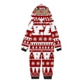 thumbnail image 2 of Odeerbi Christmas Onesie Pajamas for Family Holiday Sleep Jumpsuit Long Sleeve Family Christmas Pajamas Matching Sets Kids Printed Loungewear Jumpsuit Sleepwear Xmas PJs Set Red, 2 of 7