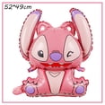 thumbnail image 4 of Decoraciones para fiesta de cumpleaños de Disney Stitch, globos 3D de Lilo y Stitch, vasos de papel rosados, platos, servilletas, suministros, pancartas, vajilla para niños, 4 of 5