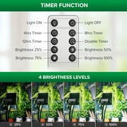 SANSI 45W LED Dimmable Indoor Grow Light, Adjustable 33-58 Tripod with Remote & Timer