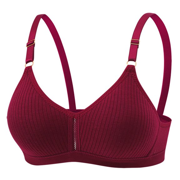 Diufon Womens Bras No Underwire Comfy Bras Solid Color Full Coverage Breathable Bras