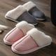 thumbnail image 2 of Pantuflas de gamuza con boca grande Mao para hombre y mujer, pantuflas de interior para el hogar, cálidas pantuflas Mao Mao para otoño e invierno, 2 of 6