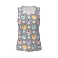 thumbnail image 4 of Xecao Cute Geese print women's scoop neck, loose-fit workout tank tops for the gym., 4 of 9