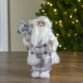 thumbnail image 5 of Northlight 12" White Standing Santa Claus Christmas Figure with Lantern, 5 of 5