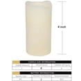 thumbnail image 4 of GLAM HOBBY 6pcs Flickering Flameless Wax Candles, Most Realistic LED Candles with Remote and Timer, Set of 6 Battery Operated Candles for Valentines Home Wedding Birthday Decoration, 4 of 4