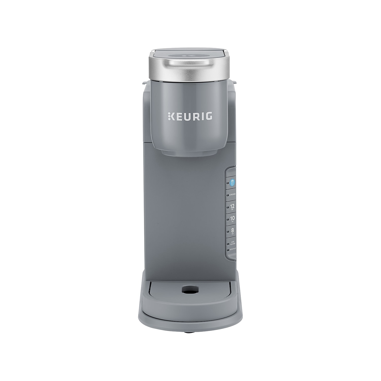 Keurig K-Iced Single Serve K-Cup Pod Coffee Maker, Featuring Simple Push Blue Button Brew Over Ice, Grey