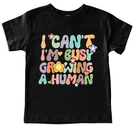 

Kid Teenager Unisex Top Busy Gorwing A Hunmam Short Sleeve T Shirt Fun Print T Shirt For Children 3 To 13 Years Baby Clothes