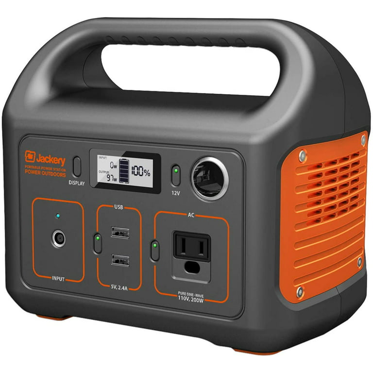 Koncession Hård ring Allieret Jackery Portable Power Station Explorer 240, 240Wh Backup Lithium Battery,  110V/200W Pure Sine Wave AC Outlet, Solar Generator (Solar Panel Optional)  for Outdoors Camping Travel Hunting Emergency - Walmart.com