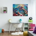 thumbnail image 3 of Stupell Industries Vivid Sea Turtle & Reef Animals & Insects Painting Gallery Wrapped Canvas Art Print Wall Art, 48 x 36, 3 of 8