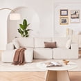 thumbnail image 2 of Weture 108” Modular Sectional Sofa, Cloud Sectional Couch with Deep Seat, Modern Modular L-Shape Sofa Couch with Chaise,Upholstered Couches for Living Room(Corduroy, Beige), 2 of 8