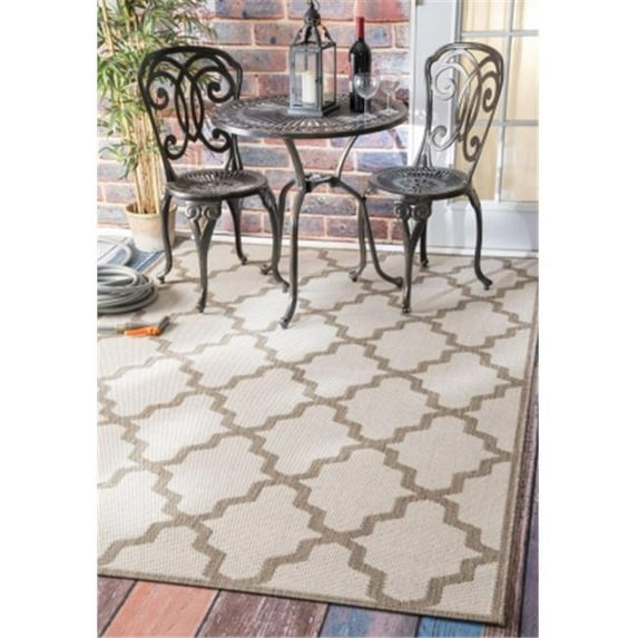 Nuloom OWDN06B-86013 Machine Made Gina Outdoor Moroccan Trellis Rug, Tawny - 8 ft. 6 in. x 13 ft.