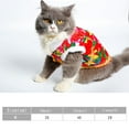 thumbnail image 3 of Costume pour Animaux Imprimé Floral Créatif Veste pour Chatons Chiots, 3 of 8