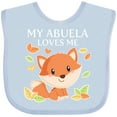 thumbnail image 3 of Inktastic My Abuela Loves Me- little fox Boys or Girls Baby Bib, 3 of 4