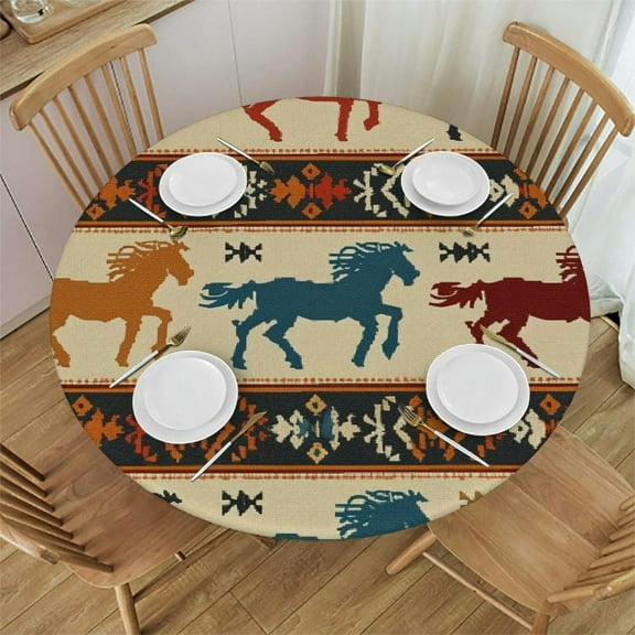 Acheng Round Tablecloth - The Perfect Table Decoration for Any Occasion 46-50