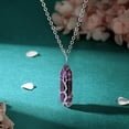 thumbnail image 2 of kurtrusly Hexagon Column Charm Exquisite Women Men Handmade Gifts Hanging Pendants Pointed Colorful Crystal Chain Earring 1Set, 2 of 6