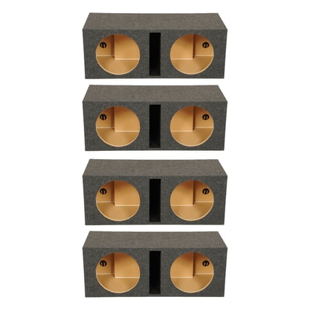 QPower QBASS Dual 10 Inch Car Audio Subwoofer Enclosure  Charcoal (4 Pack) price history on PriceWatchPro