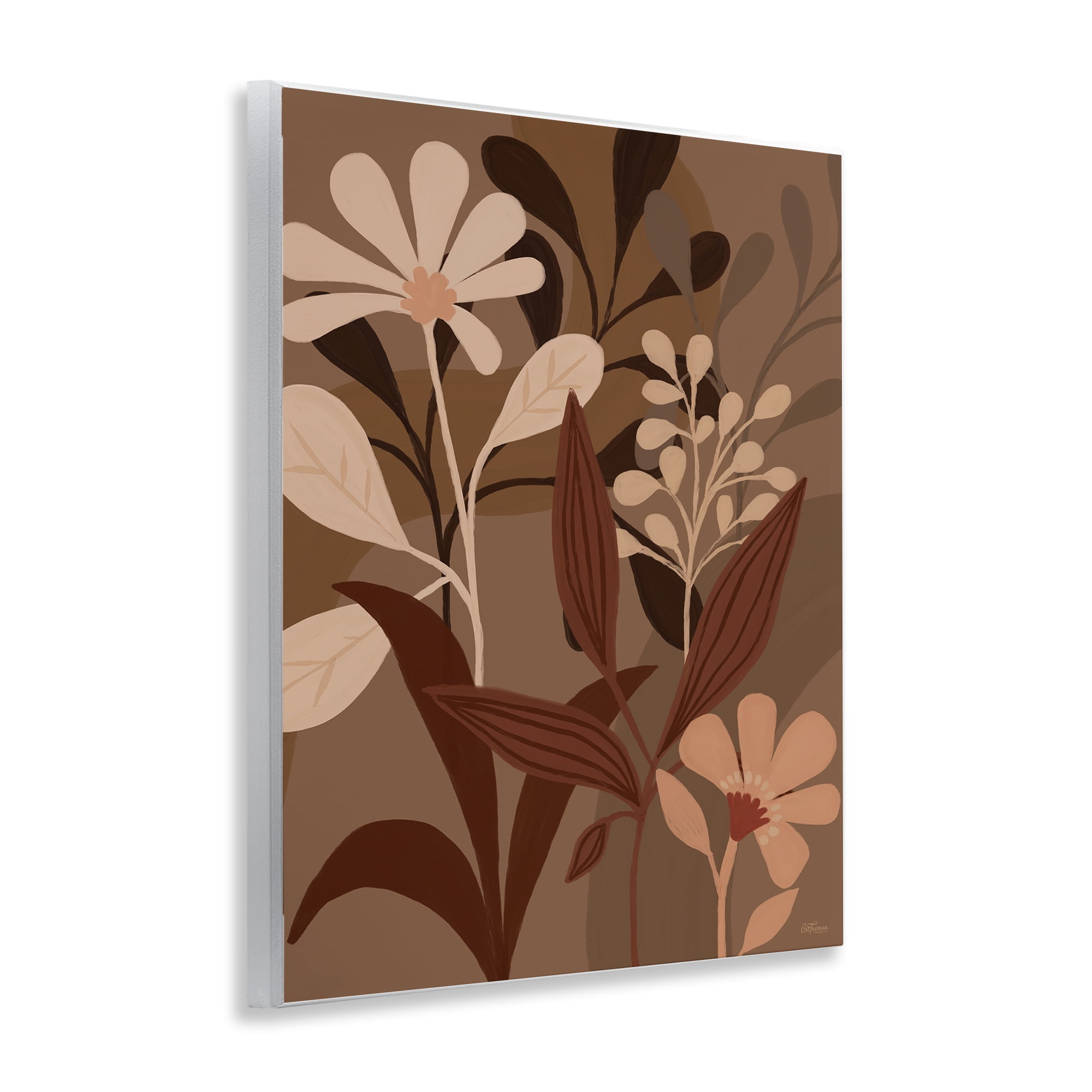 Stupell Industries Muted Boho Botanicals Plants & Flowers Painting Unframed Art Print Wall Art, 11 x 14