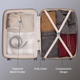 thumbnail image 3 of 3-Piece Hardside Luggage Set: 28 Inch, 24 Inch Large Suitcases with wheels and 20 Inch Carry On Luggage, 3 of 9
