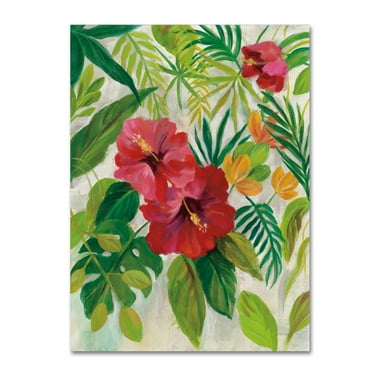 Silvia Vassileva 'Tropical Jewels I v2' Canvas Art