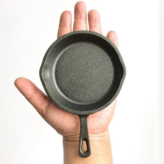 Household Kitchen Cooking Tools Cookware 10cm Cast Iron Frying Pan Gas Induction Cooker Non-stick Portable Mini Omelette Pan