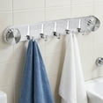 thumbnail image 3 of BinKFF Suction Cup Hooks, Vacuum Power Heavy Duty Shower Hooks for Inside Shower, No Drill Towel Hooks for Bathroom Wall, Kitchen, Glass, Mirror, Tile to Hang Towels, Robes, 3 of 7