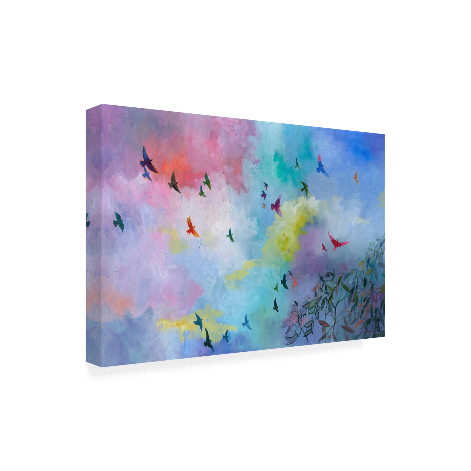 Trademark Fine Art 'Sky Is the Limit Abstract' Canvas Art by Julia Hacke