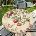 thumbnail image 1 of Outdoor Table Covers Waterproof for Dinner, Apple 60 Inch Fall Round Tablecloth with Elastic Design Useful for Daily Life, 1 of 7