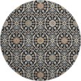 thumbnail image 2 of Addison Rugs Mayfield Premium Machine Washable Transitional Panel Black Round Rug, 8' x 8', 2 of 6