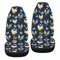 thumbnail image 6 of ZIATUBLE Rooster Butterfly Car Seat Covers Full Set of 2 Anti-Scratch High Bucket Seat Protector Universal Fit Cars Sedan SUV Automotive Interior Accessories Stretch Vehicle Bucket Seat Cover, 6 of 7
