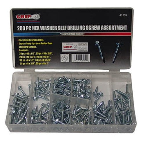 43159 - Auto-Perçage à Vis avec Écrou Assorti 200PCS (200 pcs/pkg)