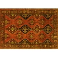 thumbnail image 1 of Ahgly Company Machine Washable Indoor Rectangle Persian Yellow Traditional Area Rugs, 4' x 6', 1 of 4