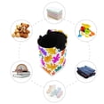 thumbnail image 4 of Oak Leaves with Cute Colors Laundry Basket with Handles Foldable Laundry Hamper Freestanding Washing Bin 50L, 4 of 7