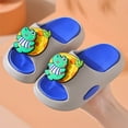 thumbnail image 2 of Gibobby Home Slippers For Children Kids Little Rabbit Children Slippers Cartoon Soft Sole In Summer Comfortable Girls Sandals(Blue,10-10.5 Y), 2 of 3