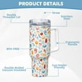 thumbnail image 5 of KLL Fast Food 2 Print 40oz Stainless Steel Insulated Car Cup Coffee Mug with Spillproof Lid - Keep Your Drink Hot or Cold on the Go, 5 of 8
