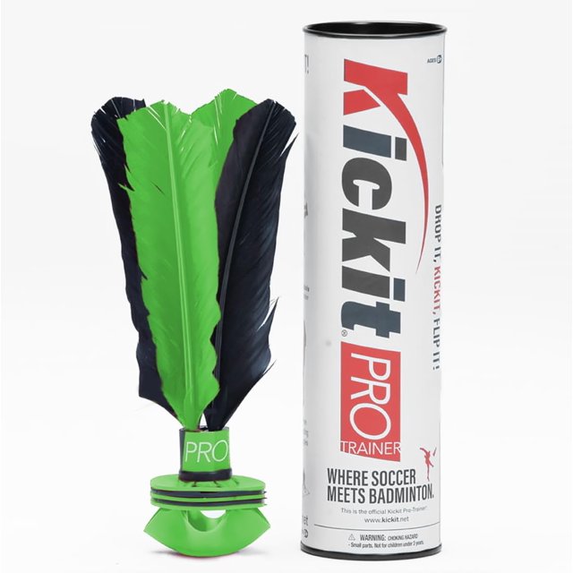 Entrenador deportivo Kickit PRO negro y verde para habilidades de fútbol