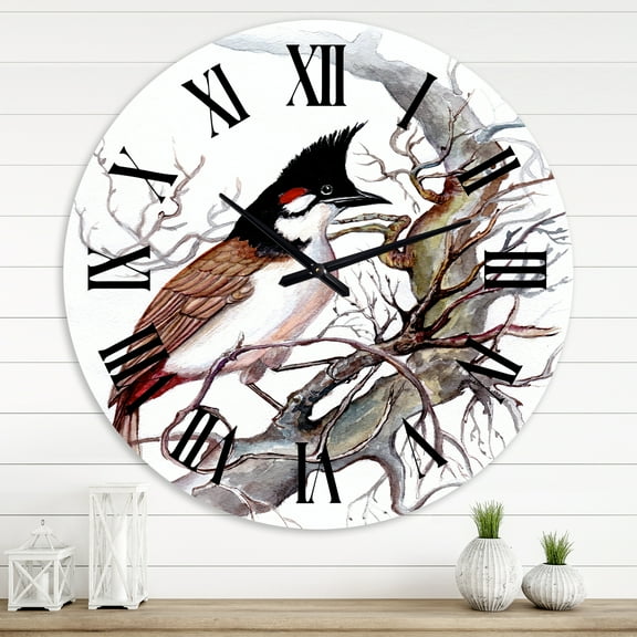 Designart 1 in Quartz Traditional Wall Clock