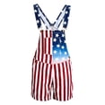 thumbnail image 5 of BOOMNY 4Th Of July Short Bib Overalls for Men Patriotic Usa Star Striped Graphic Independence Day Shorts Jumpsuits Adjustable Strap American 250Th Anniversary Shortalls With Pocket, 5 of 5