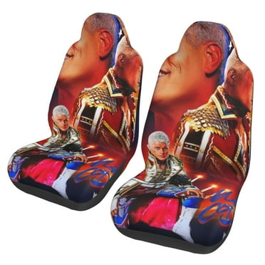 Cody Rhodes Car Seat Cover Front Seats Full Set of 2 Vehicle Seat Protector Fit Cars, Sedan, Truck, SUV, Van