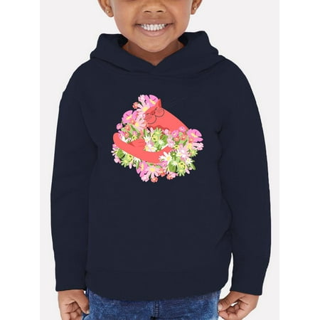 

Pink Cat Hugging Flowers Hoodie Toddler -Image by Shutterstock 4 Toddler