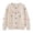 Beige, variant on Coerni Girls Cardigan Sweaters Colorful Hairball Long Sleeve Knitted Outerwear Button-Up Cute Comfy Kids Fall Clothes