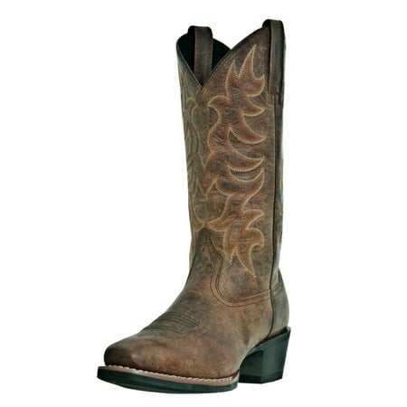 Laredo Western Boots Mens Piomosa Cowboy Square Toe Vintage Tan 68362 - www.paulmartinsmith.com
