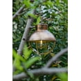 thumbnail image 6 of 2 Pack YAKii Hanging Solar Lanterns Outdoor Waterproof Vintage Metal Solar Lantern Light with Warm Light Edison Bulb Decorate for Yard Garden Pathway Patio Porch Decor (Gold), 6 of 11