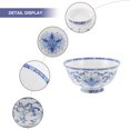 thumbnail image 4 of MasteelfCA Ceramic Noddle Bowl Ceramic Rice Bowl Retro Ramen Bowl Restaurant Bowl Random Pattern, 4 of 8