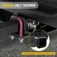 thumbnail image 6 of Trailer Hitch Tightener for 2 Inch Trailers Hitches Mount Anti Rattle Heavy Duty Steel with Rubber Cover Gray U Bolt Matte Black Plate Electrophoresis Anti-Rust Triple Protective, 6 of 7