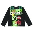 thumbnail image 3 of Minecraft Creeper T-Shirt and Fleece Jogger Pants Outfit Set Little Kid to Big Kid, 3 of 5