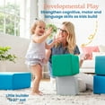 thumbnail image 4 of ECR4Kids SoftZone Toddler Foam Building Blocks, Beginner Playset, Contemporary, 7-Piece, 4 of 9