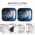 thumbnail image 6 of Haiem White Jellyfish Dansing in the Ocean Car Windshield Sun Shade (2 Pieces) Foldable Windshield Sun Shade Car Accessories for Truck SUV Pickup-Medium, 6 of 7