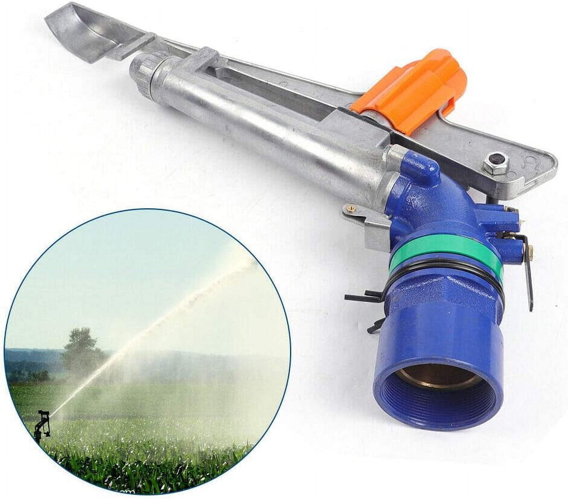 Miumaeov 2" Water Spray Gun Large-Area Agriculture Irrigation Watering Sprinkler for Garden Farm Lawn