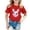 Red, variant on Girls Easter Shirt Cute Bunny Rabbit Face Heart Easter Day T-Shirt (Pink 3-4 Years)