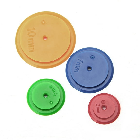 HEMLBOYW 4PCS Patchwork Parallel Wheel Stright Line Tailor Sewing Scribing Tool Plastic